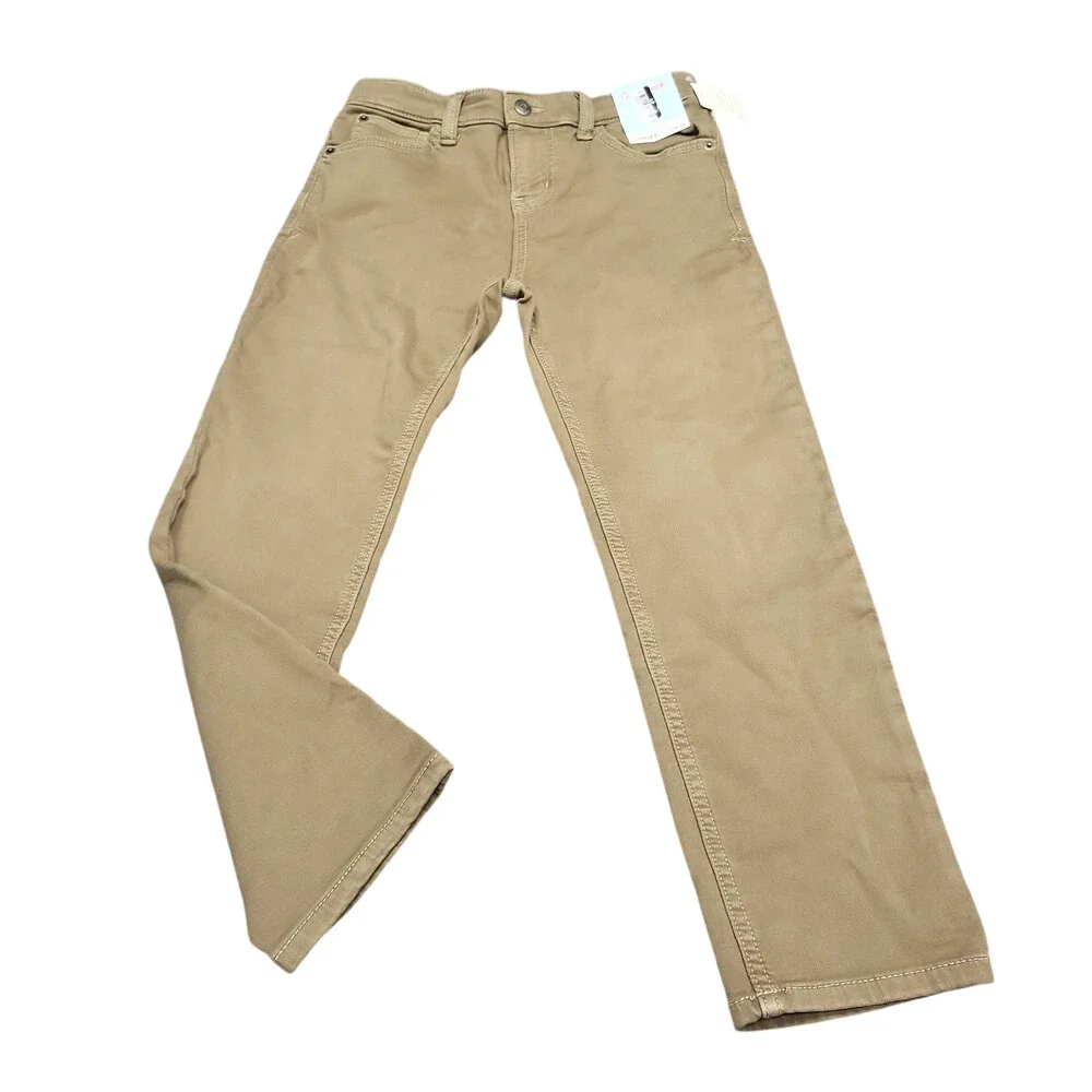 Boys' Super Stretch Slim Fit Jeans - Cat & Jack Khaki Size 10